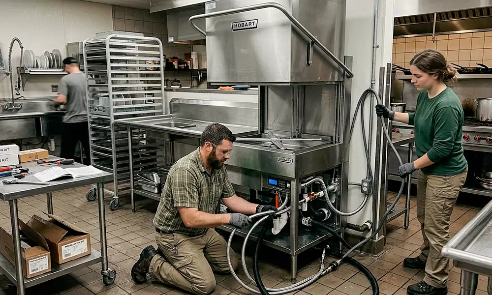 Commercial Dishwasher Installation in Cambridge, MA