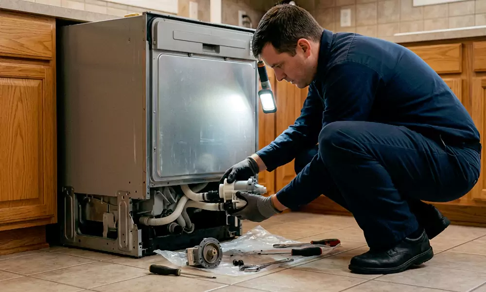 Dishwasher Pump Replacement in Cambridge, MA