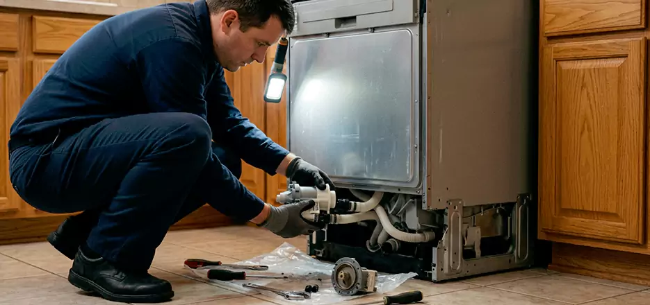 Dishwasher Drain Hose Repair in Cambridge
